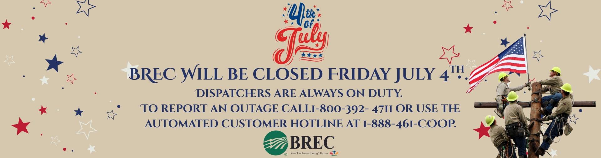 Closed July 4