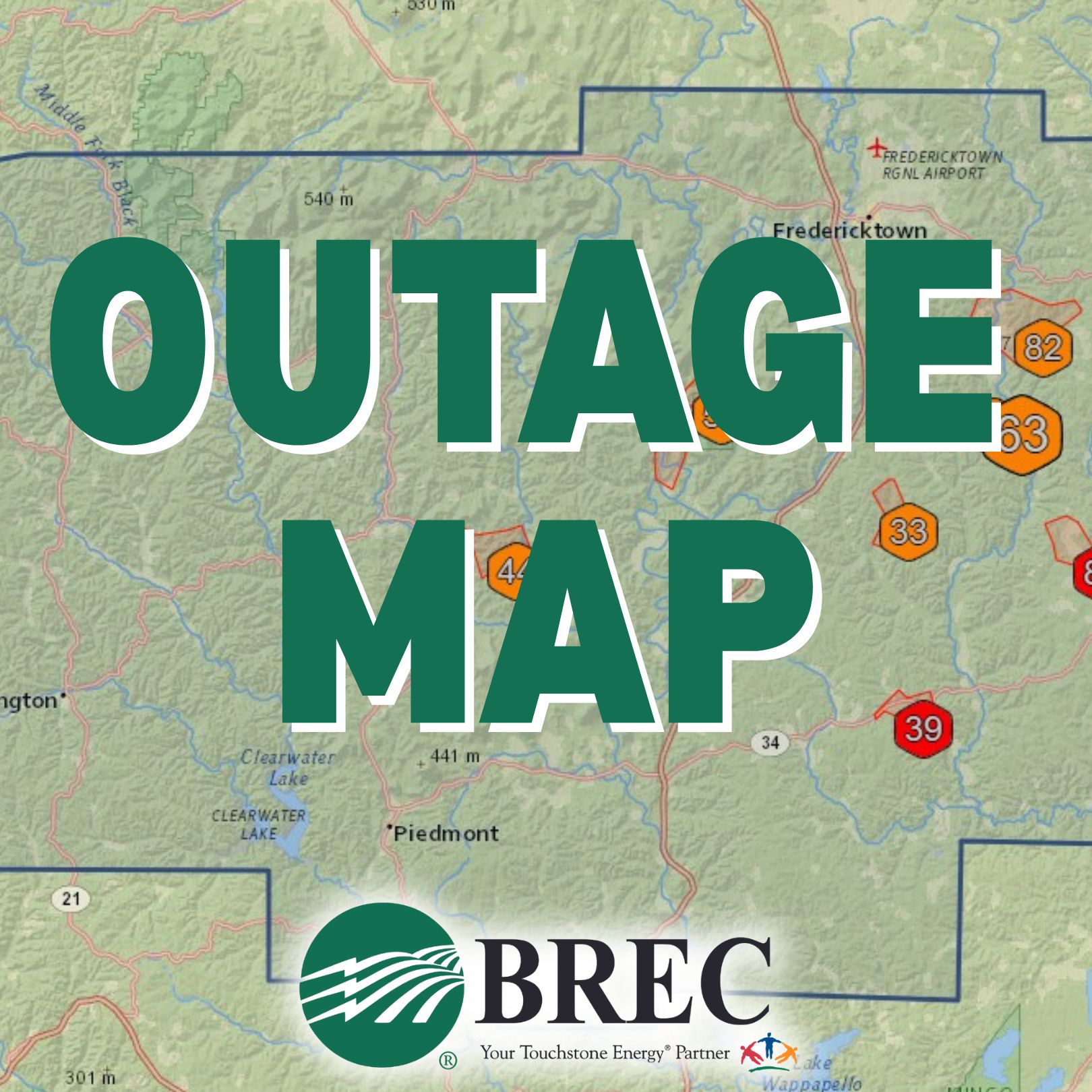 Outage map
